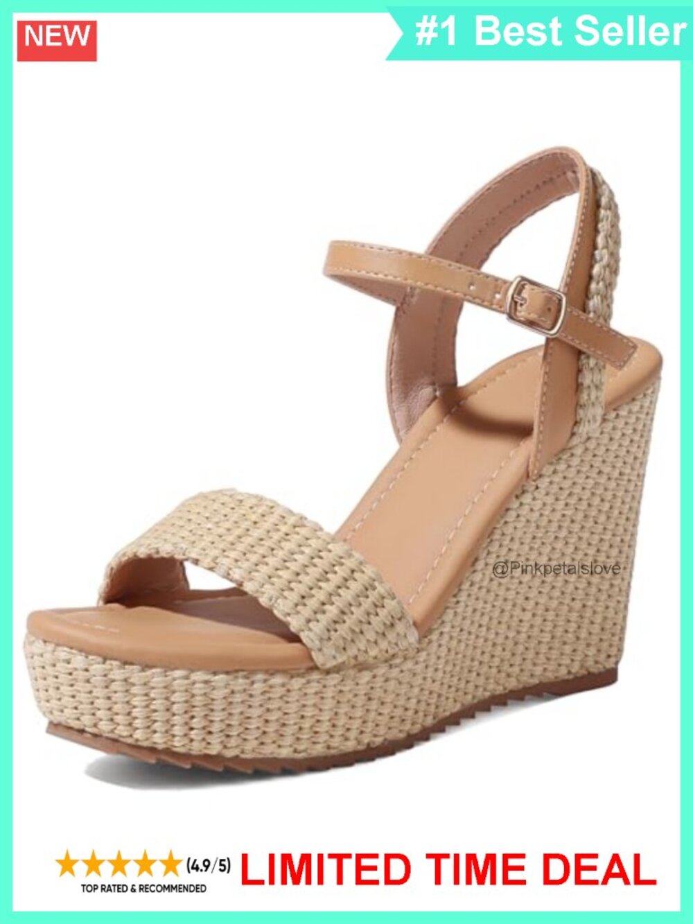 Wedges Heels Sandals Women Open Toe Espadrille Platform Sandal